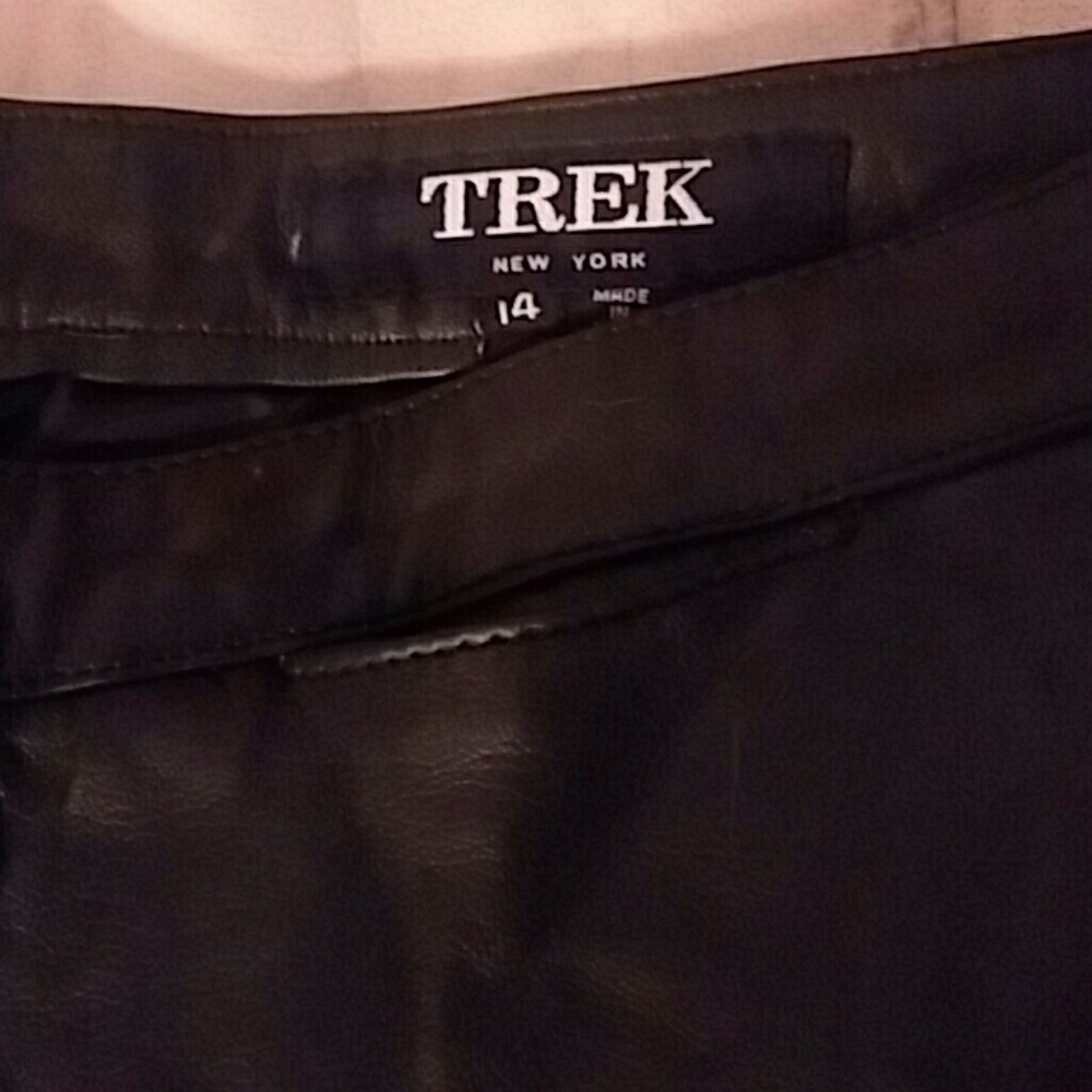 Italian leather ladies pants